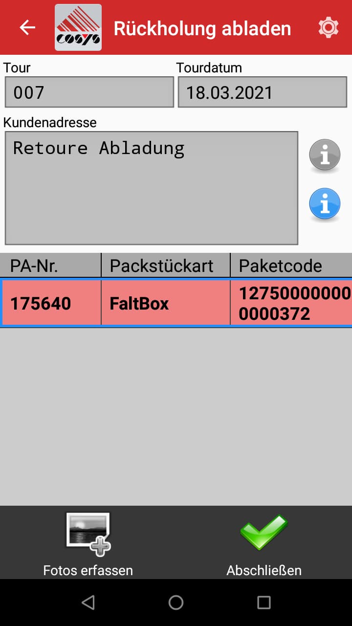 TMS Software Toursübersicht TMS Software Toursübersicht