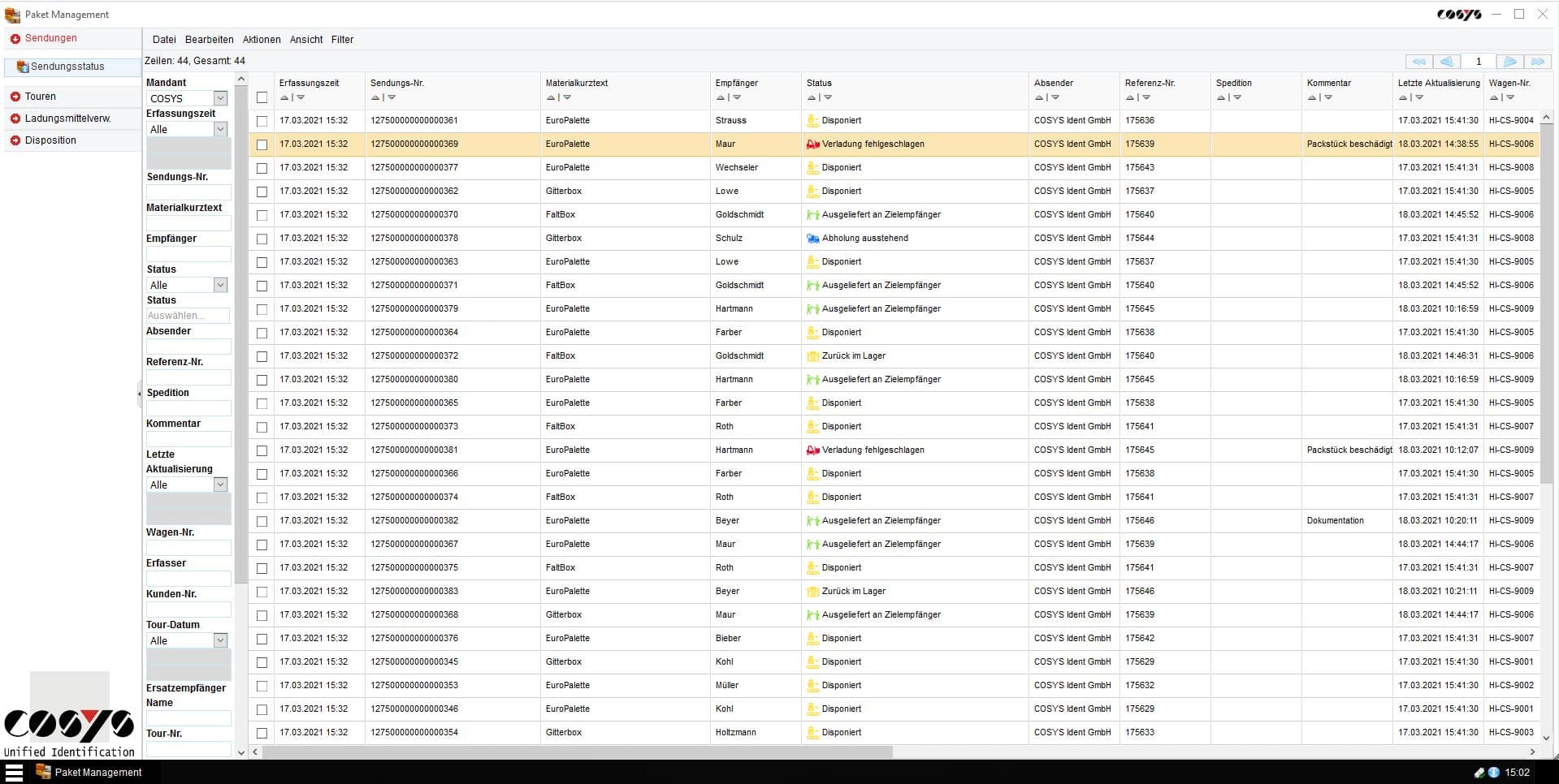 COSYS WebDesk Transportee COSYS WebDesk Transportee