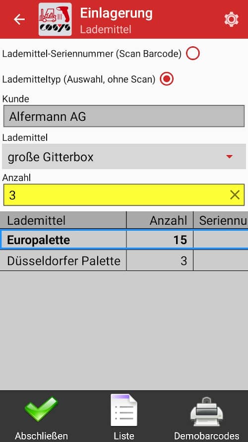 Transporte - gestión de equipos de carga Transporte - gestión de equipos de carga