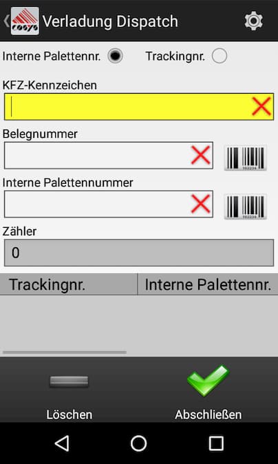 Envío de salida Seguimiento de tabaco y rastreo Envío de salida Seguimiento de tabaco y rastreo