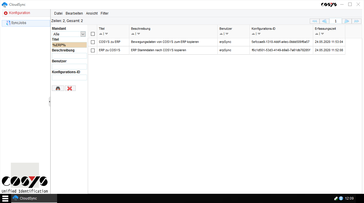 Cliente COSYS CloudSync