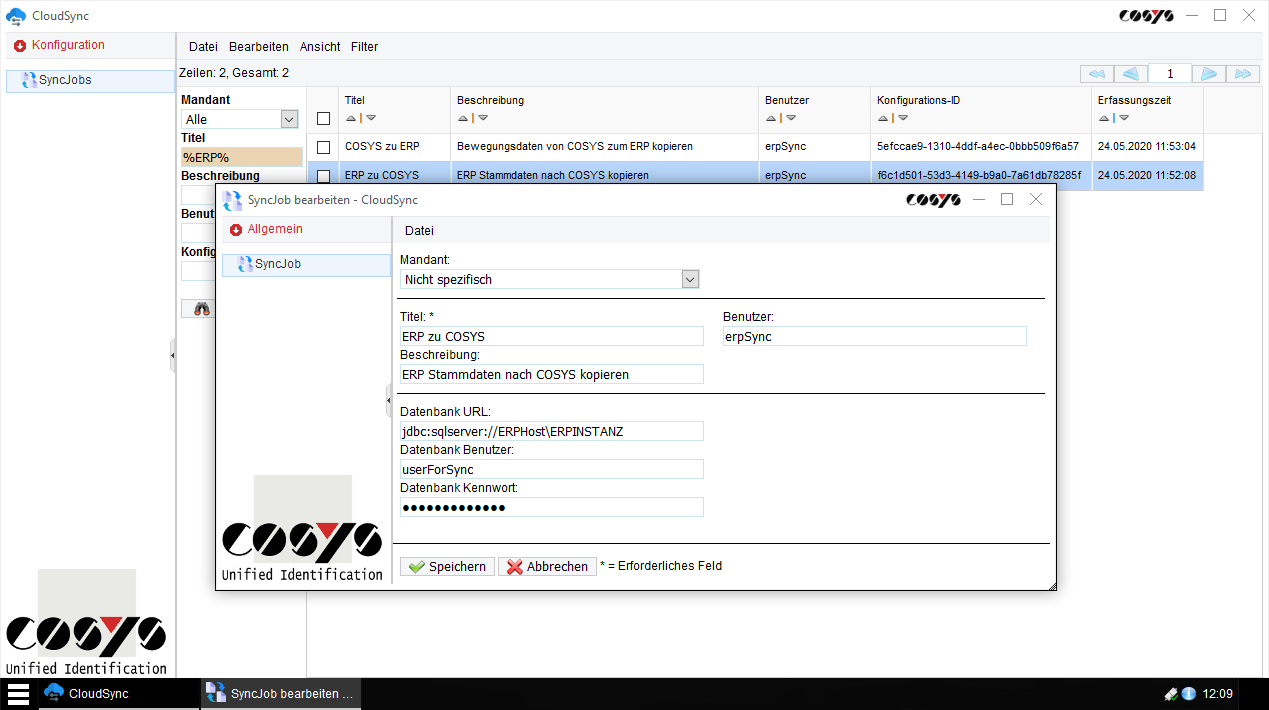 Cliente COSYS CloudSync