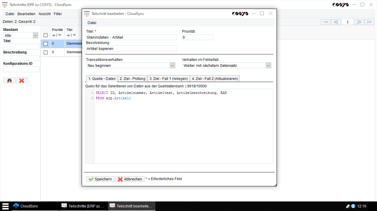 Cliente COSYS CloudSync