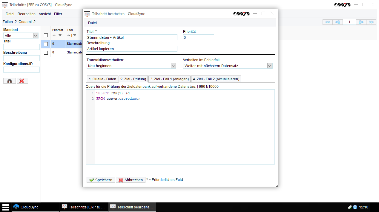 Cliente COSYS CloudSync