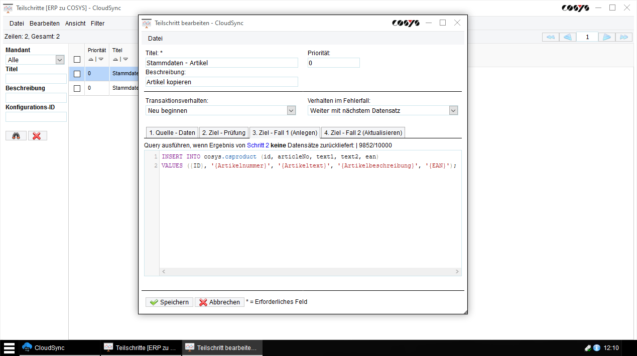 Cliente COSYS CloudSync