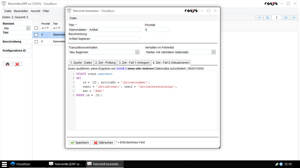 Cliente COSYS CloudSync