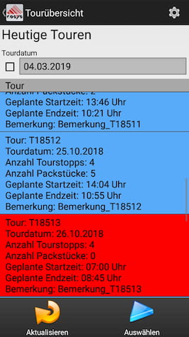 Escaneo de entregas Adquisición de datos móviles COSYS Escaneo de entregas Adquisición de datos móviles COSYS