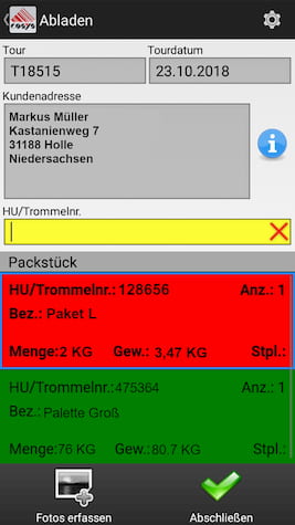 Entrega Escaneo de entregas Recogida de datos móvil Entrega Escaneo de entregas Recogida de datos móvil