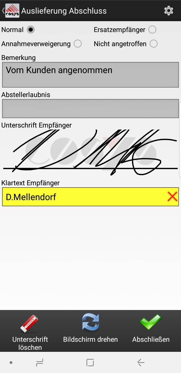 Selección de productos entrantes Software Android de COSYS Selección de productos entrantes Software Android de COSYS