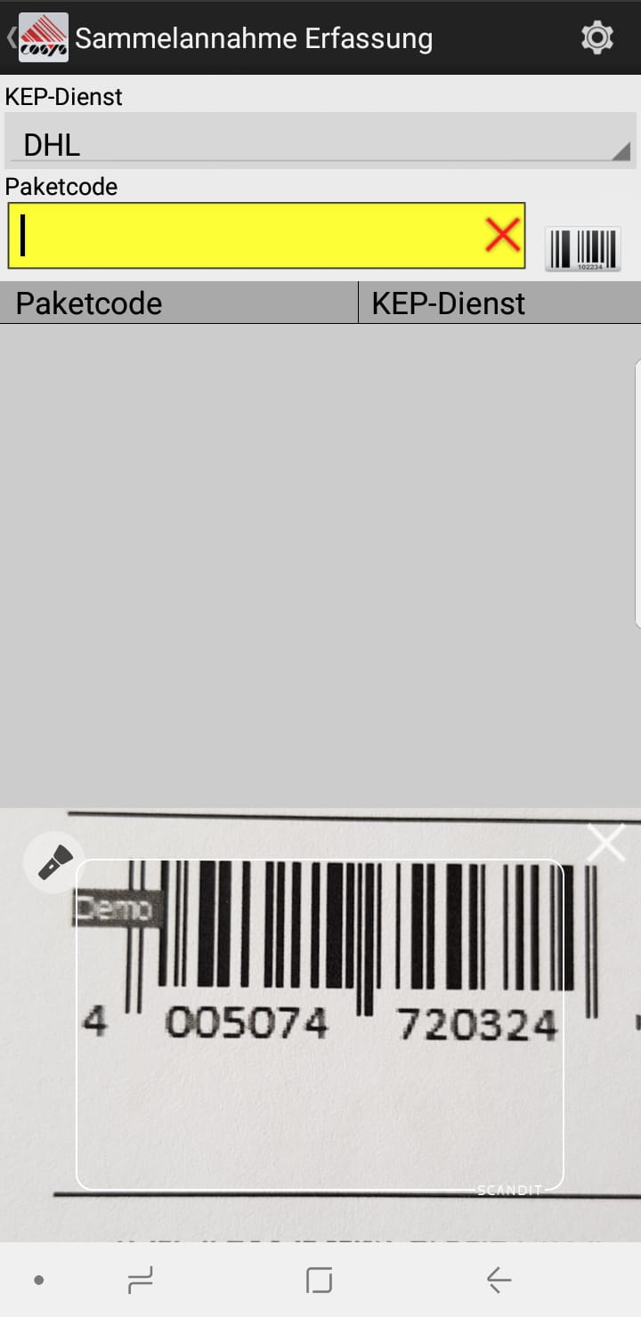 Artículos entrantes Visión general del software Android de COSYS Artículos entrantes Visión general del software Android de COSYS