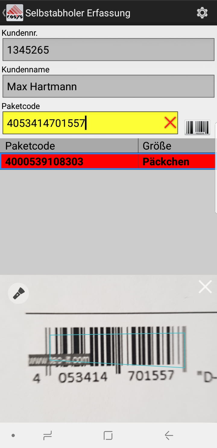 Artículos entrantes Visión general del software Android de COSYS Artículos entrantes Visión general del software Android de COSYS