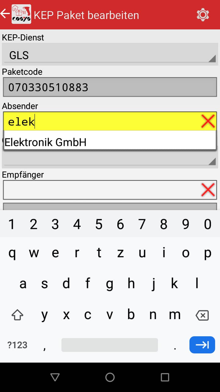 Artículos entrantes Visión general del software Android de COSYS Artículos entrantes Visión general del software Android de COSYS