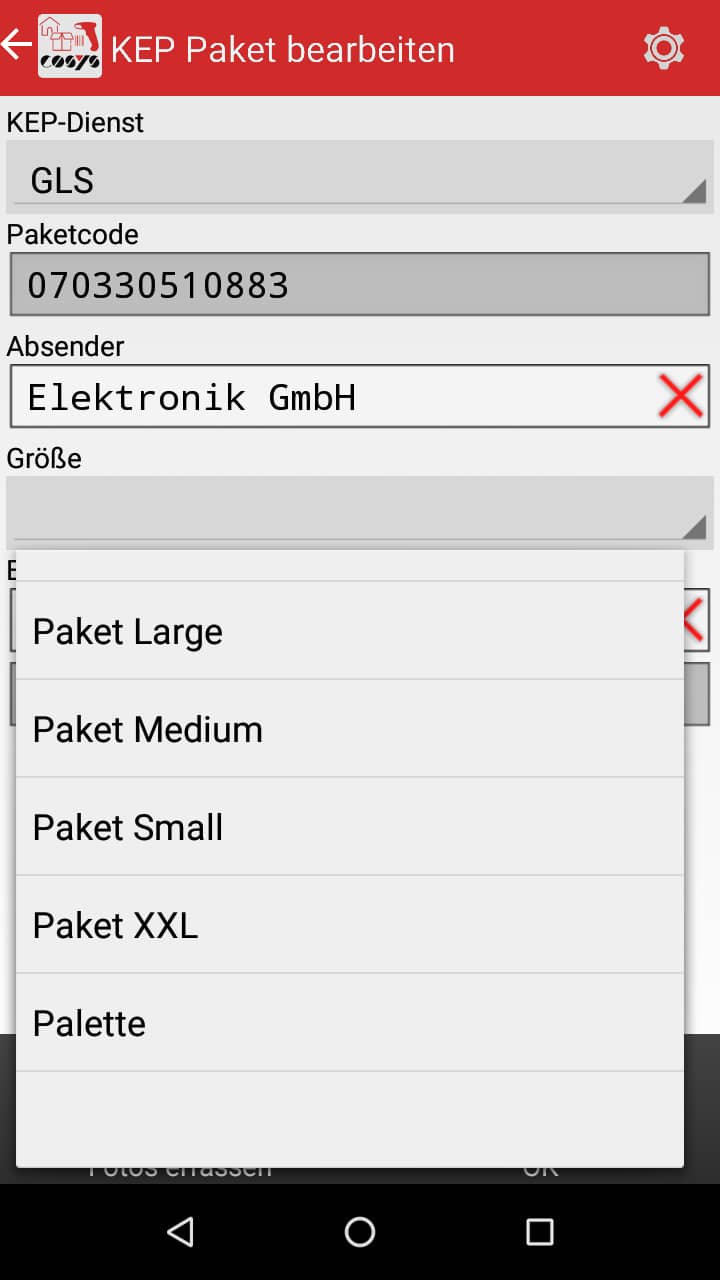 Artículos entrantes Visión general del software Android de COSYS Artículos entrantes Visión general del software Android de COSYS