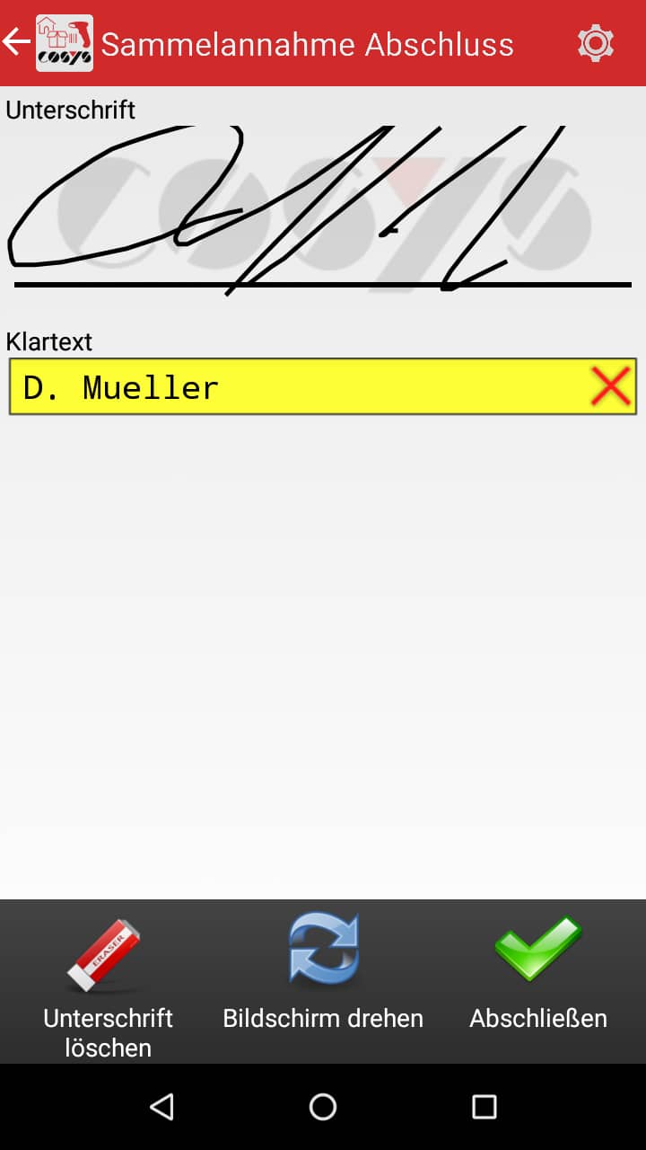 Artículos entrantes Visión general del software Android de COSYS Artículos entrantes Visión general del software Android de COSYS