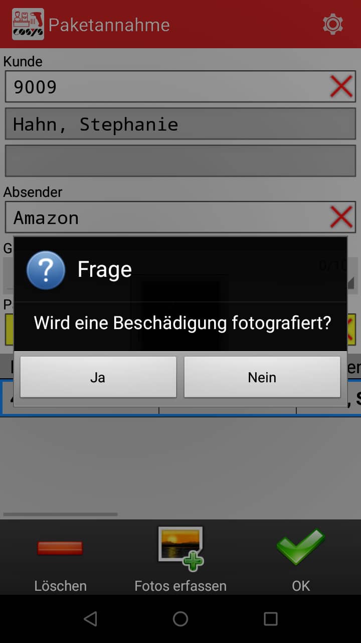 Aceptación de paquetes Paketshop Software Aceptación de paquetes Paketshop Software