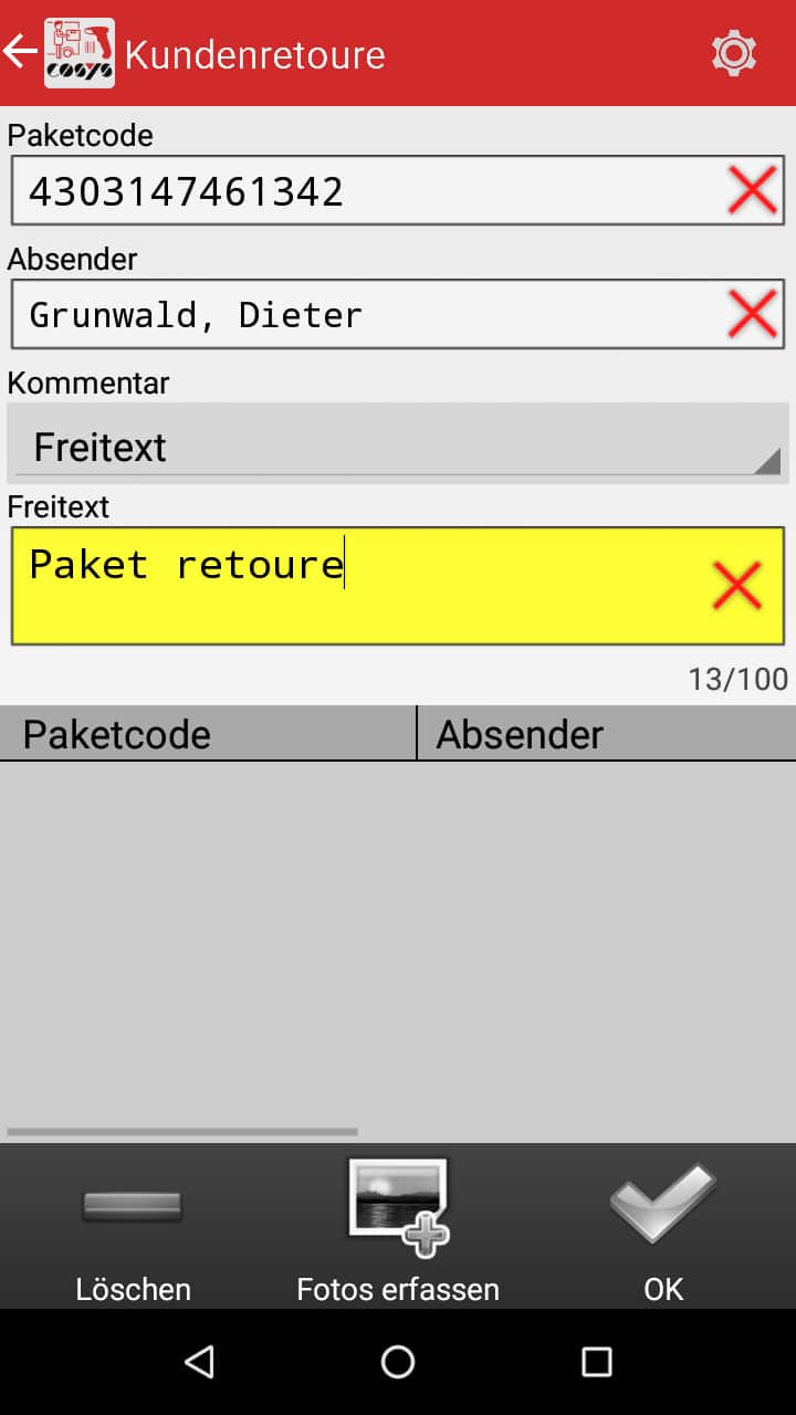 Transporte en módulos de software de gestión de paquetes