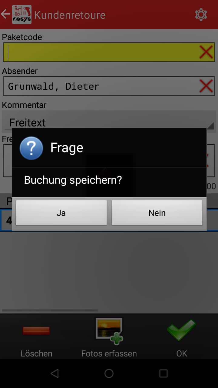 Transporte en módulos de software de gestión de paquetes