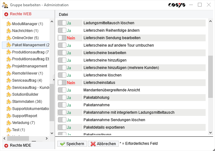 Administración Gestión de grupos