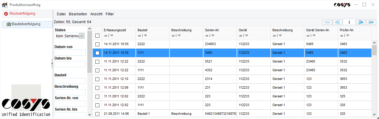 Rastreo de componentes