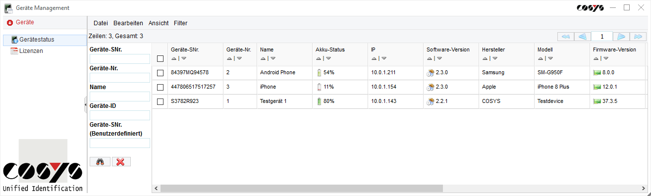 Gestión de dispositivos