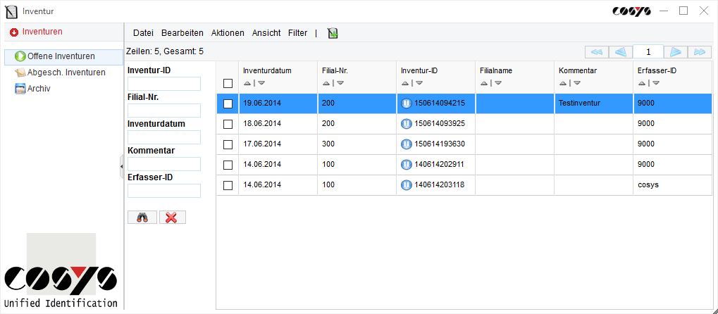 Visión general de los inventarios abiertos
