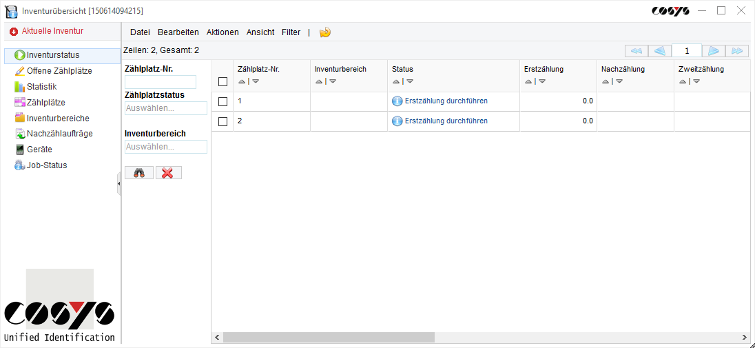 Resumen del inventario
