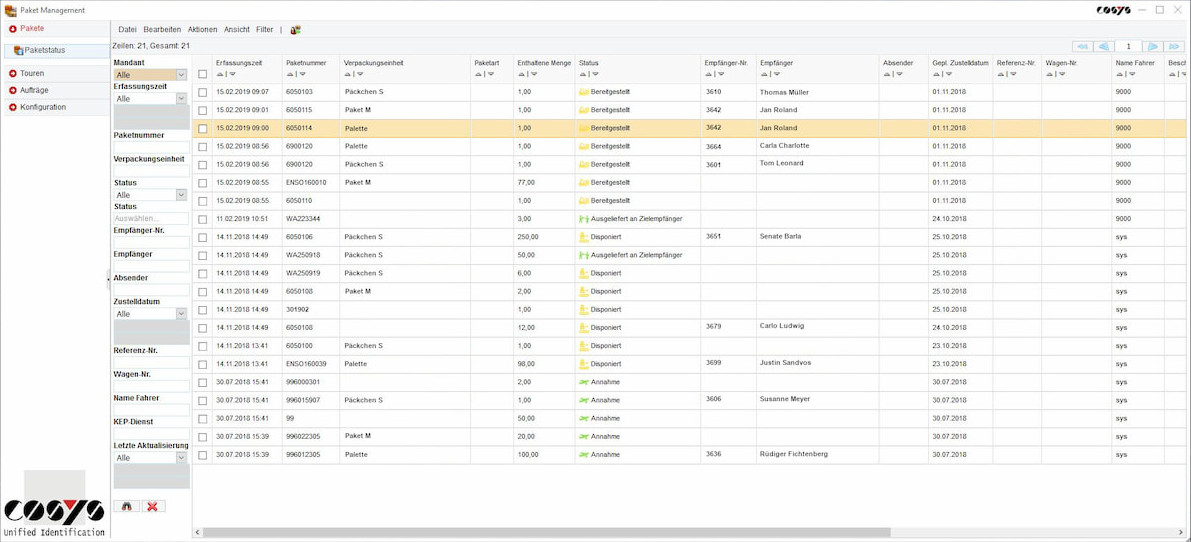Gestión de parcelas Estado de las parcelas