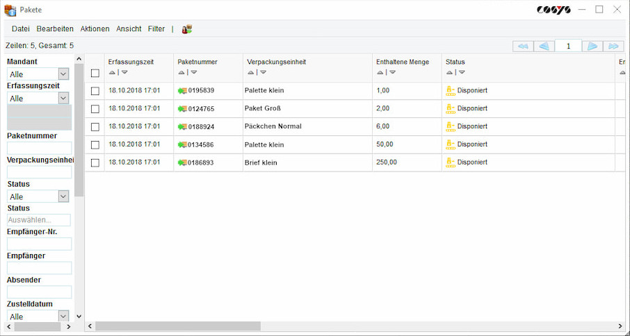 Estado del recorrido de la gestión de parcelas