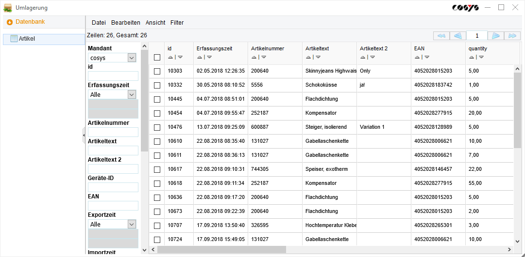 Reubicación de COSYS WebDesk